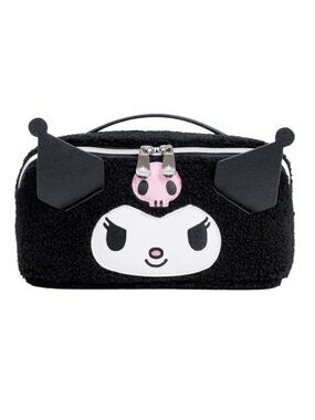 *NWOT Kuromi Large Unfold Black and Pink Sherpa Travel Bag